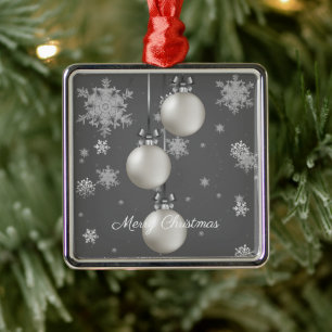 Ornamento de Férias de Enfeites de natal de Prata