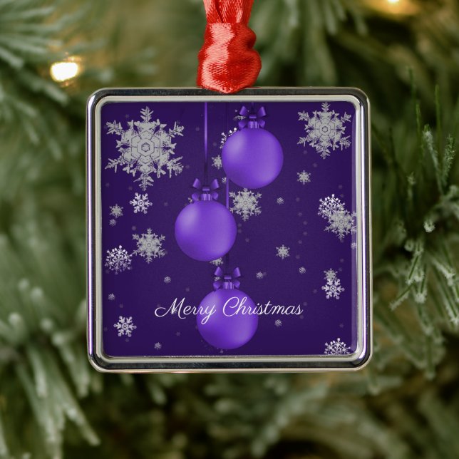 Ornamento de Férias de Enfeites de natal Roxos (Árvore)