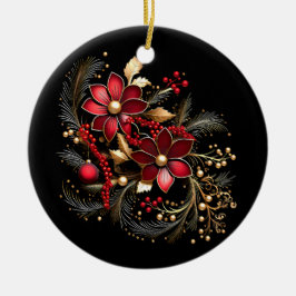 Ornamento de Férias Vermelhas Decorativas