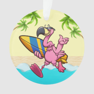 Ornamento de Flamingos Diversos