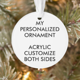 ORNAMENTO DE FOTO ACRÍLICO Personalizado ROUND