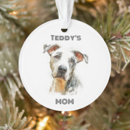 Ornamento de Foto Personalizado de Mãe de Cachorro