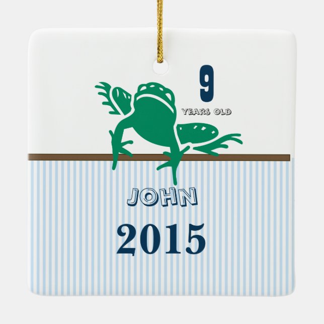 Ornamento de Fotografias com Strike de Sapo Verde  (Verso)