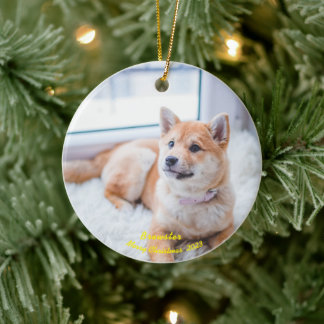 Ornamento de Fotografias de Cachorro Personalizado