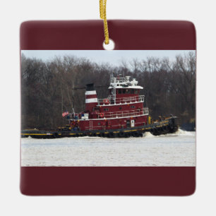 Ornamento de Fotografias Tugboat