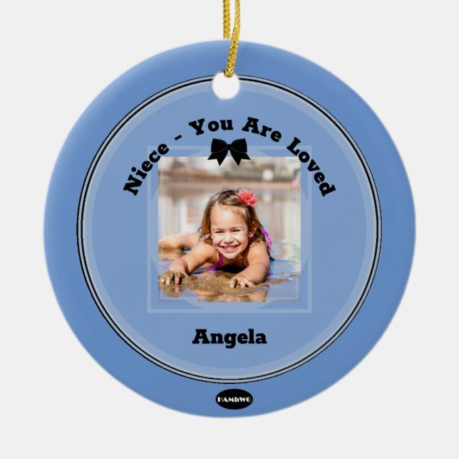 Ornamento de Fotos com Estrelas HAMbWG (Frente)