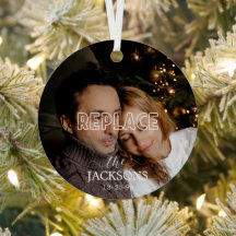 Ornamento de Fotos de Natal