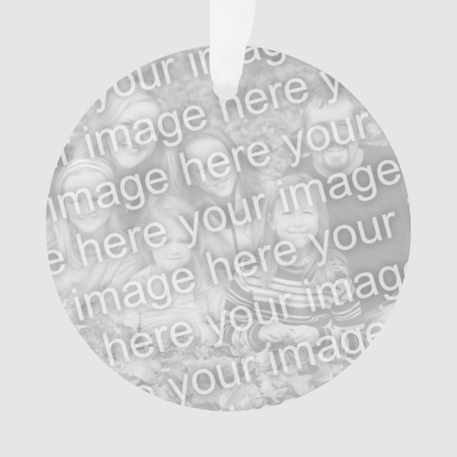 Ornamento de fotos frente e verso com 2 fotos pers (Frente)