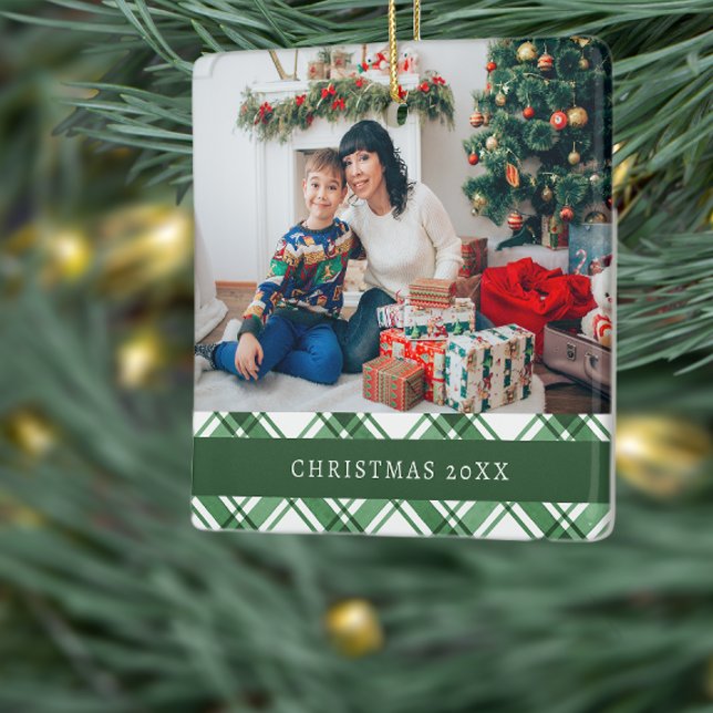 Ornamento de Fotos Verde (Green Photo Ornament
)