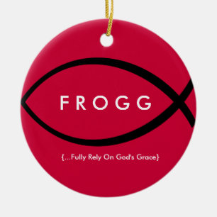 Ornamento de FROGG (confie inteiramente na