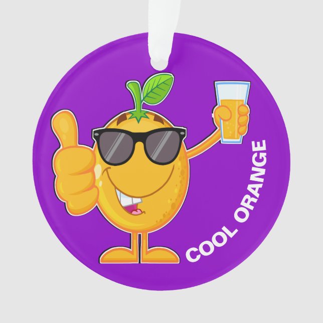 Ornamento de Fruta Laranja (Frente)