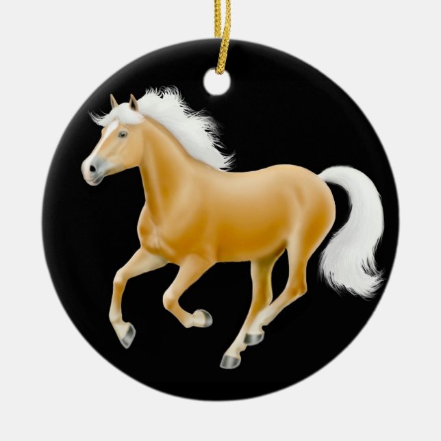 Ornamento de galope do cavalo de Haflinger (Frente)