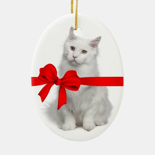 Ornamento de Gato de Natal (Verso)