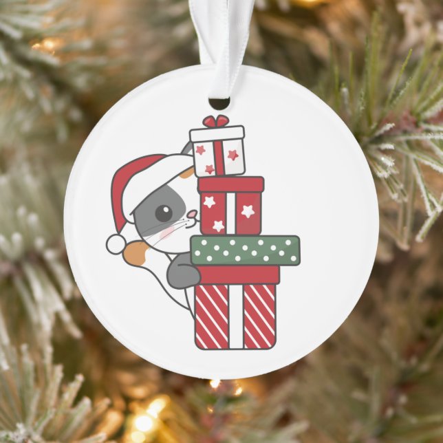 Ornamento de Gatos de Natal Presente para Animais  (Árvore)