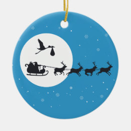 Ornamento de Gravidez de Natal - Chegando à Cidade