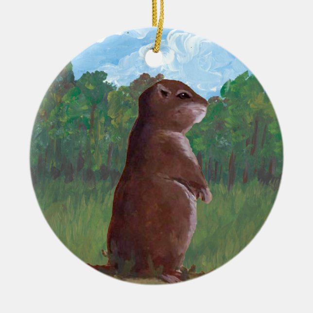 Ornamento de Groundhog (Frente)