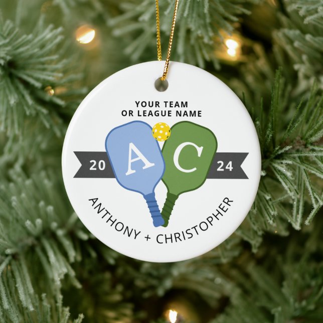 Ornamento de Jogador de Equipe Personalizado (Árvore)