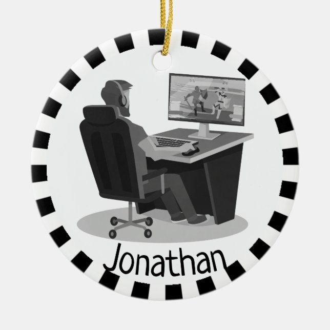 Ornamento de jogos de vídeo (Frente)