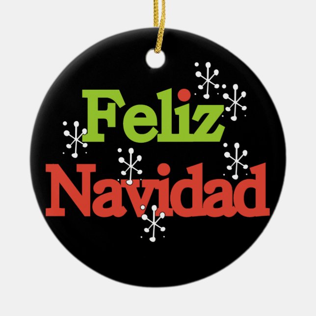 Ornamento de Keepsasaes Feliz Navidad (Frente)