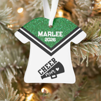 Ornamento de Mãe Personalizado Verde e Preto