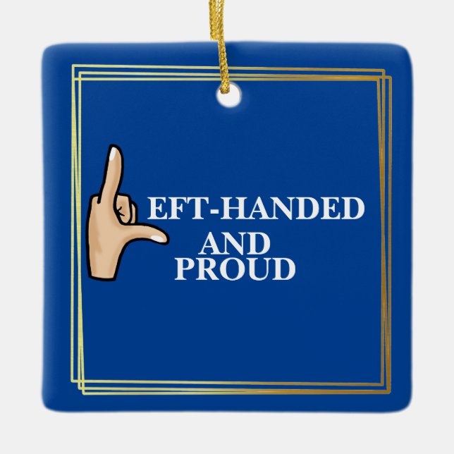 Ornamento de mão esquerda e orgulhoso (Frente)