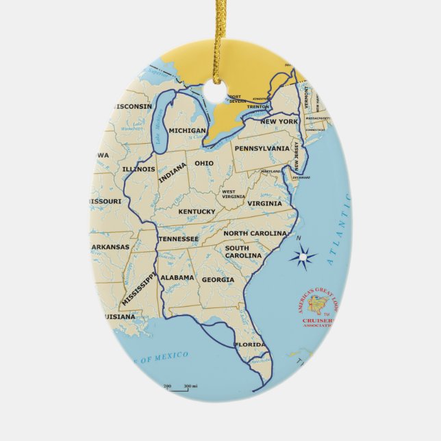 Ornamento de Mapa de Loop do excelente (Frente)