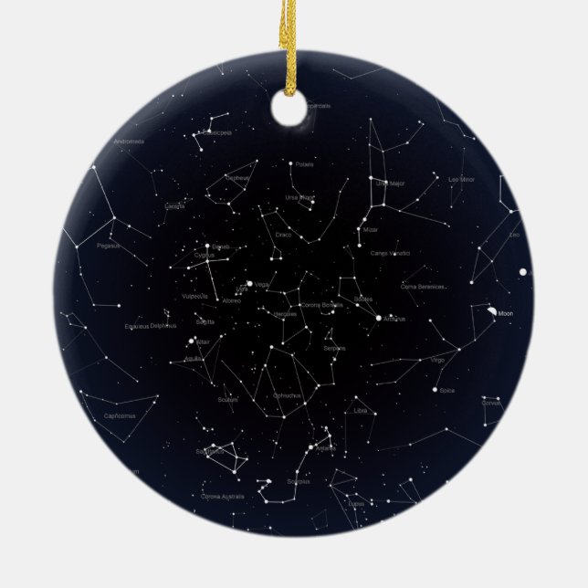 Ornamento de Mapa Estrela (Traseira)