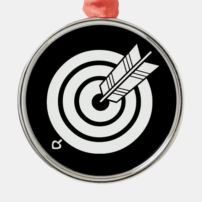 ORNAMENTO DE METAL 丸的に当たり矢 (Frente)