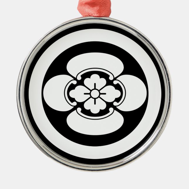 ORNAMENTO DE METAL 丸 に 木 瓜 (Frente)