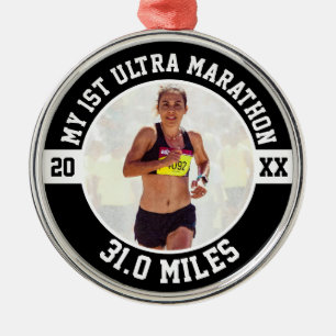 Ornamento De Metal 1º Maratona Ultra Primeiro Maratonista Corredor