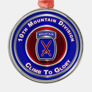Ornamento De Metal 10ª Divisão de Montanha "Subir à Glória"