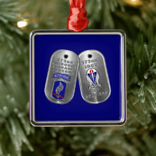 Ornamento De Metal 173ª Brigada Aerotransportada Natal