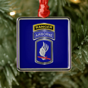 Ornamento De Metal 173ª Brigada Aerotransportada Natal Ranger