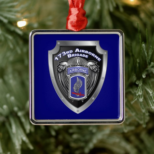 Ornamento De Metal 173rd Airborne Brigade Christmas (Árvore)