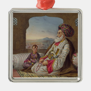 Ornamento De Metal 1793-1863) reis de Dost Mahommed (de Caubul e de