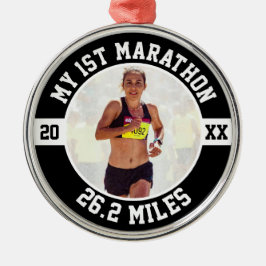 Ornamento De Metal 1st Marathon Runner First Running Marathoner 26 2