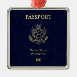 Ornamento De Metal [200] Cobrir Americano de Passaportes