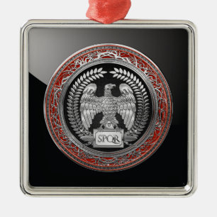 Ornamento De Metal [200] Silver Roman Imperial Eagle