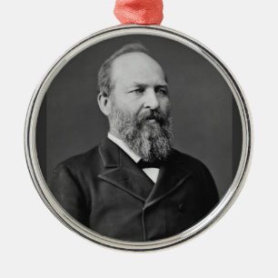 Ornamento De Metal 20 James Garfield