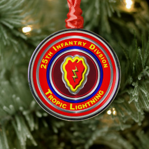 Ornamento De Metal 25th Infantry Division Keepsake Christmas