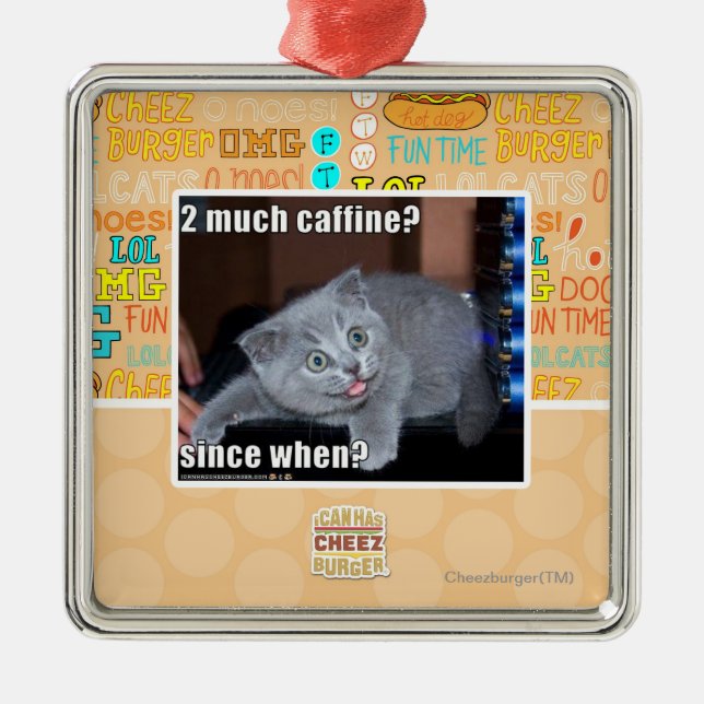 Ornamento De Metal 2 muito caffine? (Frente)