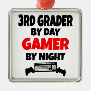 Ornamento De Metal 3º ano do jogo pela noite