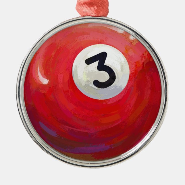 Ornamento De Metal 3 Ball (Frente)
