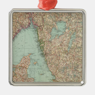 Ornamento De Metal 6364 Suecia, sul da Noruega