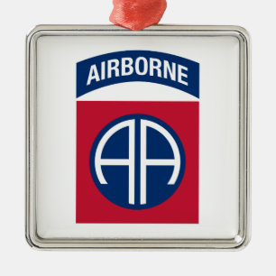 Ornamento De Metal 82.a Divisão Aerotransportada Insignia Veterano M