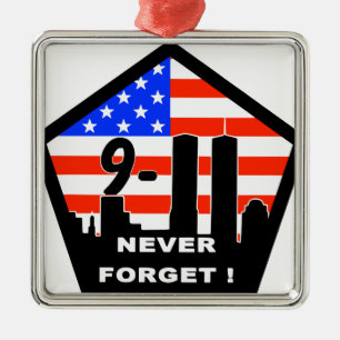 Ornamento De Metal 911 nunca se esquece