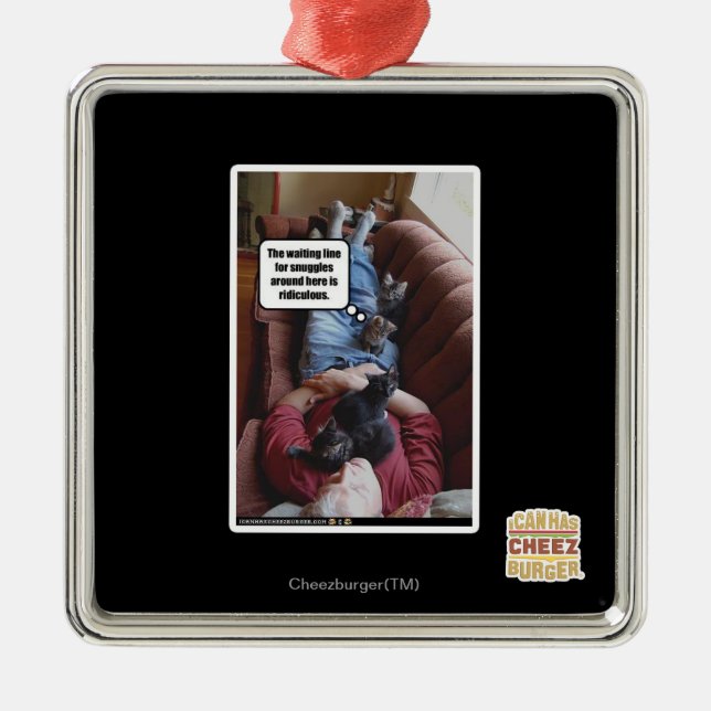 Ornamento De Metal A aguardar a linha para os choques (Frente)