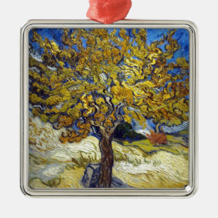 Ornamento De Metal A Amoreira, Vincent van Gogh. Vintage