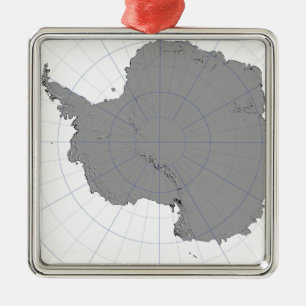 Ornamento De Metal A Antártica