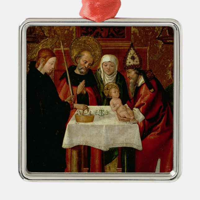 Ornamento De Metal A apresentação da circuncisão no templo (Frente)